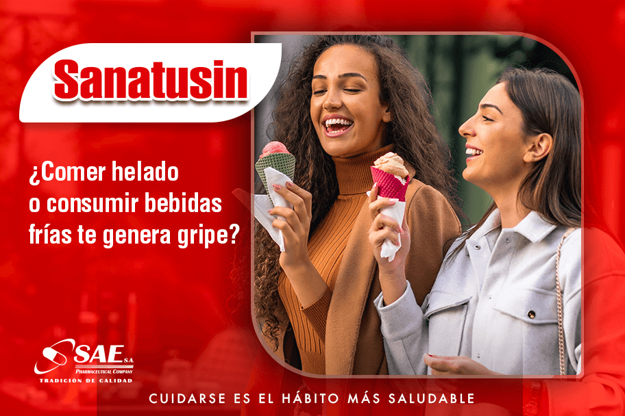 ¿Comer helado o consumir bebidas frías te genera gripe?