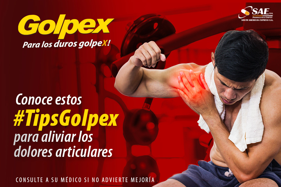 Conoce estos #TipsGolpex para aliviar los dolores articulares