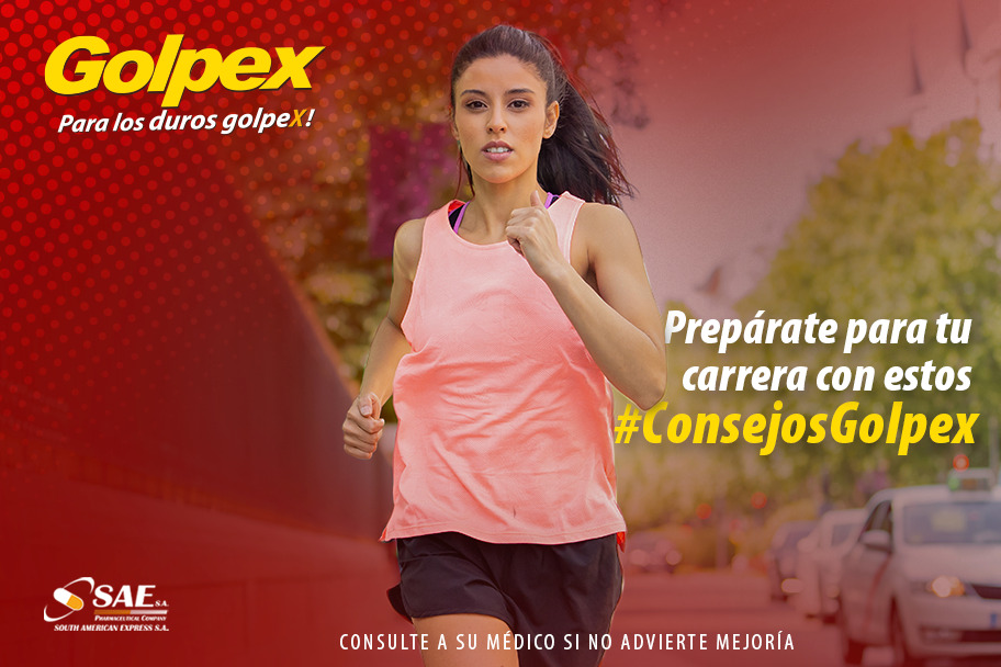 Prepárate para tu carrera con estos #ConsejosGolpex