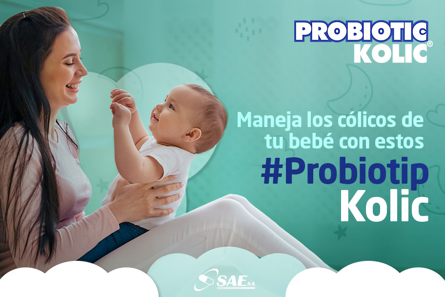 Maneja los cólicos de tu bebé con estos #Probiotip Kolic