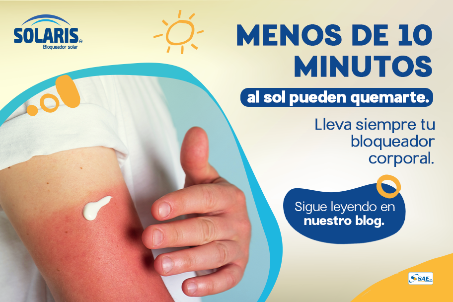 La importancia de llevar siempre bloqueador corporal: menos de 10 minutos pueden ser suficientes para quemarte