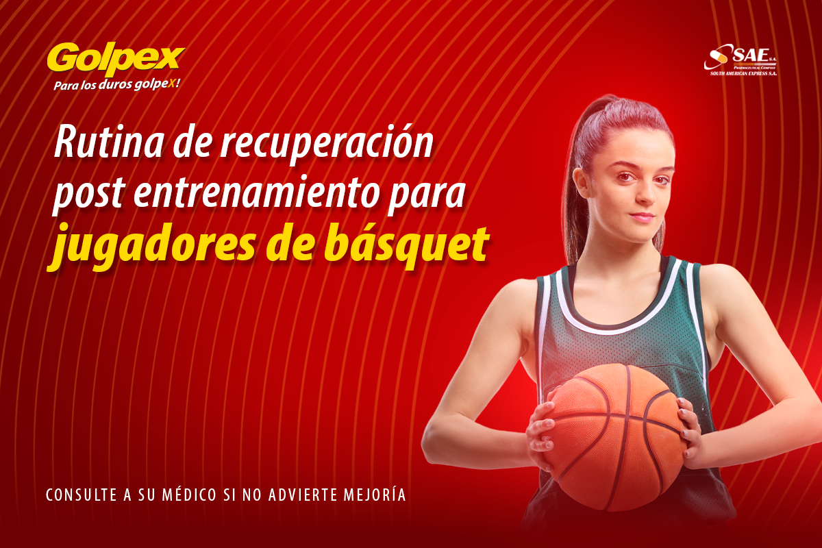 Rutina de recuperación post entrenamiento para jugadores de básquet