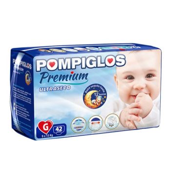 3709 - PAÑALES POMPIGLOS TALLA G 1X42 PAÑALES