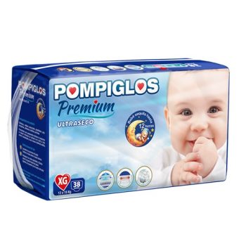 3710 - PAÑALES POMPIGLOS TALLA EG-XG 1X38 PAÑALES
