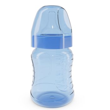 4594 BIBERÓN BOCA ANCHA CLEAN 250 ML NATURAL AZUL