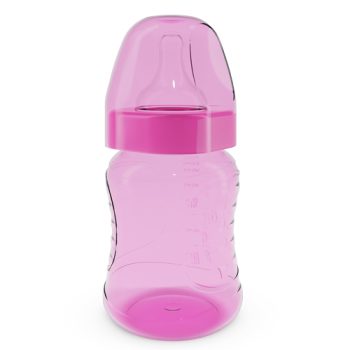 4595 BIBERÓN BOCA ANCHA CLEAN 250 ML ROSADO