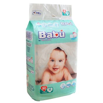 PAÑALES BABU TALLA M 1X40 PAÑALES - 4424