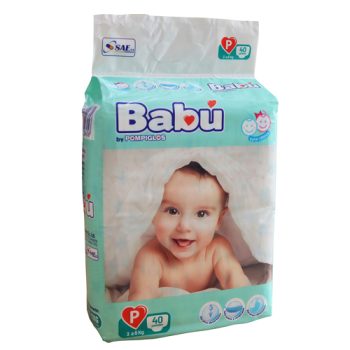 PAÑALES BABU TALLA P 1X40 PAÑALES - 4423